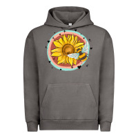 Pigment Tornado bee and sunflower Urban Hoodie - MaliasSmallBusiness