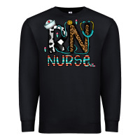 Black rn nurse Premium Sweatshirt - CowhideDigitalArt