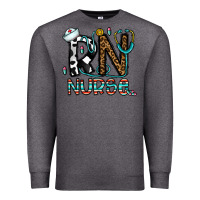 Charcoal Heather rn nurse Premium Sweatshirt - CowhideDigitalArt