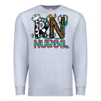 Heather Grey rn nurse Premium Sweatshirt - CowhideDigitalArt