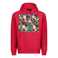 Cardinal western cowhide sunflower baby pig Premium Hoodie - BarkalooDesign