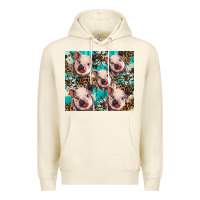 Sandshell western cowhide sunflower baby pig Premium Hoodie - BarkalooDesign