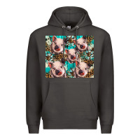 Smoke western cowhide sunflower baby pig Premium Hoodie - BarkalooDesign