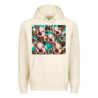 Tofu western cowhide sunflower baby pig Premium Hoodie - BarkalooDesign