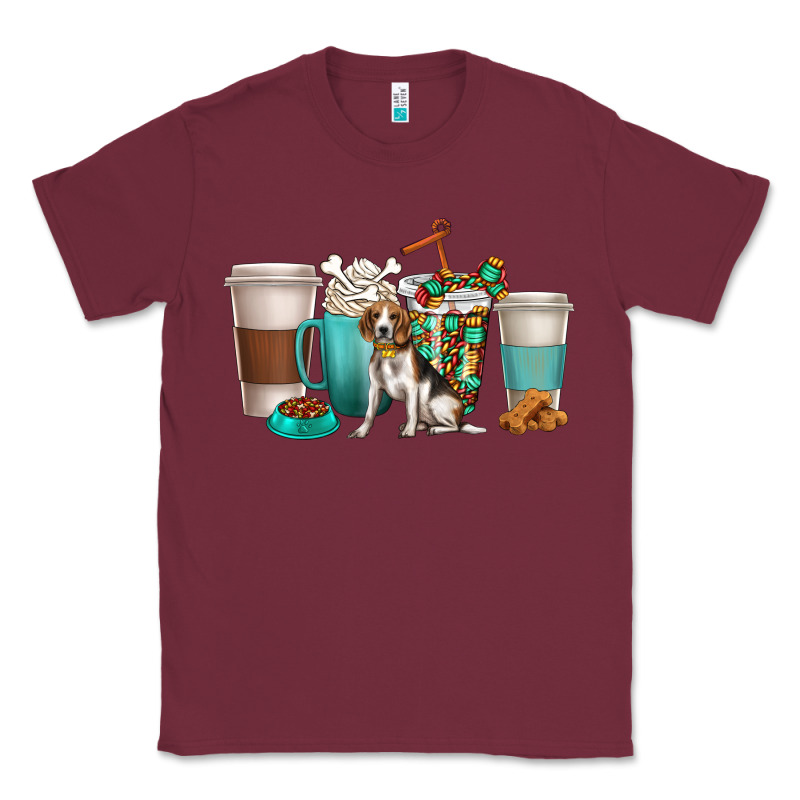 Beagle Dog Coffee Cups Classic Tee by texasbilliewilder | Teevron