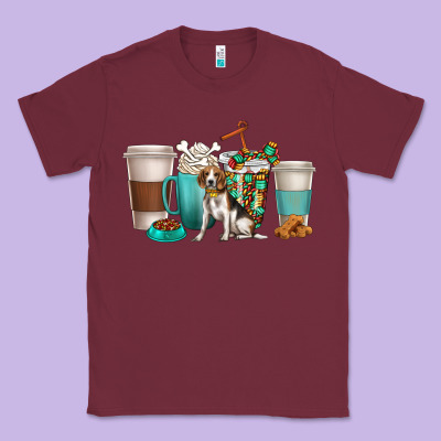 Classic Tee beagle dog coffee cups