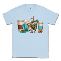 Dusty Blue beagle dog coffee cups Classic Tee - texasbilliewilder