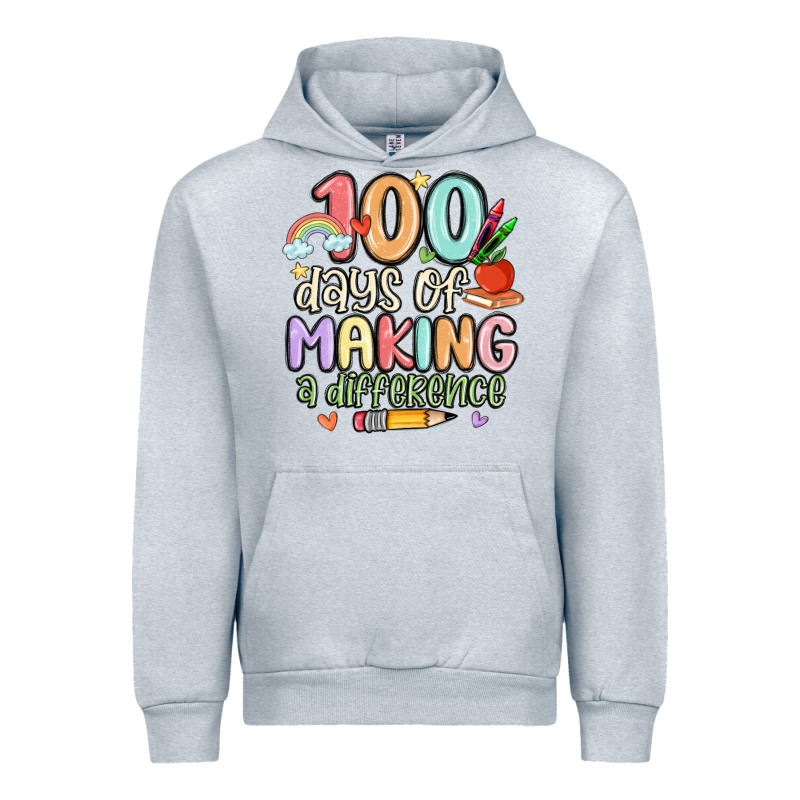 100 Days Of Making A Difference Urban Hoodie by MaliasSmallBusiness | Teevron