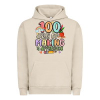 Pigment French Oak 100 days of making a difference Urban Hoodie - MaliasSmallBusiness