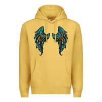Antique Gold turquoise leopard wings Premium Hoodie - RanaPortraitStore