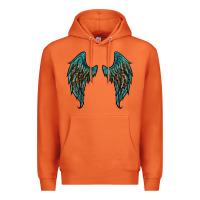 Carrot turquoise leopard wings Premium Hoodie - RanaPortraitStore