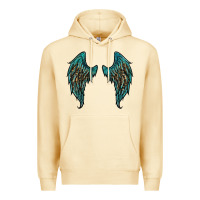 Pina Colada turquoise leopard wings Premium Hoodie - RanaPortraitStore