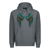 Rock turquoise leopard wings Premium Hoodie - RanaPortraitStore
