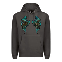 Smoke turquoise leopard wings Premium Hoodie - RanaPortraitStore