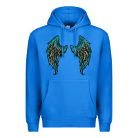 True Royal turquoise leopard wings Premium Hoodie - RanaPortraitStore