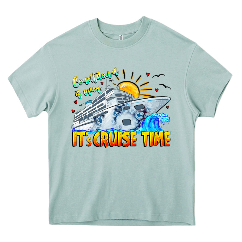 Countdown Is Over It's Cruise Time Heavy Core Tee by CowhideDigitalArt | Teevron