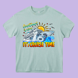 Countdown Is Over It's Cruise Time Heavy Core Tee Designed By Cowhidedigitalart