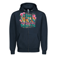 Navy i hope karma slaps you in the face before i do Zipper Hoodie - Zillion Design Studio