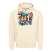 Sandshell i hope karma slaps you in the face before i do Zipper Hoodie - Zillion Design Studio