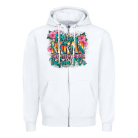 White i hope karma slaps you in the face before i do Zipper Hoodie - Zillion Design Studio