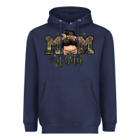 Navy mom of both boys messy bun Heavyweight Hoodie - Zillion Design Studio