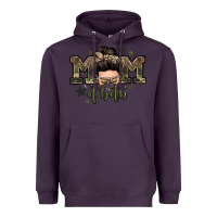 Plum mom of both boys messy bun Heavyweight Hoodie - Zillion Design Studio
