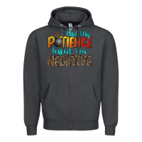 Smoke i had my patience tested i'm negative Zipper Hoodie - Zillion Design Studio
