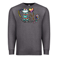 Charcoal Heather Rn Premium Sweatshirt - CowhideDigitalArt