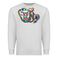 Dove Grey Rn Premium Sweatshirt - CowhideDigitalArt