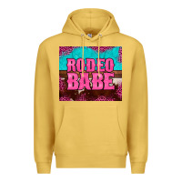 Antique Gold rodeo babe cowhide leopard turquoise Premium Hoodie - BarkalooDesign