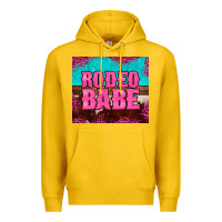 Lemon rodeo babe cowhide leopard turquoise Premium Hoodie - BarkalooDesign