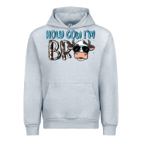 Heather Grey holy cow i'm bro Urban Hoodie - MaliasSmallBusiness