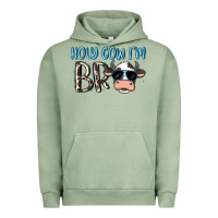 Pigment Oil Green holy cow i'm bro Urban Hoodie - MaliasSmallBusiness