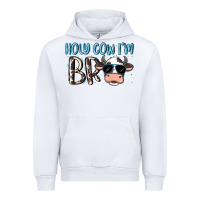 White holy cow i'm bro Urban Hoodie - MaliasSmallBusiness