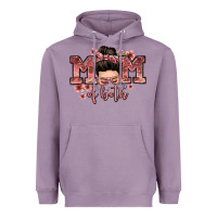 Lavender mom of both messy bun Heavyweight Hoodie - Zillion Design Studio