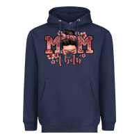 Navy mom of both messy bun Heavyweight Hoodie - Zillion Design Studio