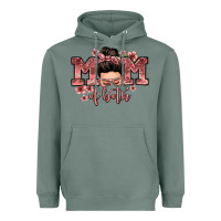 Sage mom of both messy bun Heavyweight Hoodie - Zillion Design Studio