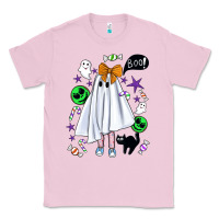 Bubblegum Pink cute ghost halloween Classic Tee - BundleAndBundleShop