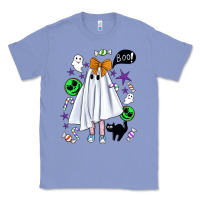 Colony Blue cute ghost halloween Classic Tee - BundleAndBundleShop