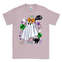 Lilac cute ghost halloween Classic Tee - BundleAndBundleShop