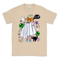 Mushroom cute ghost halloween Classic Tee - BundleAndBundleShop