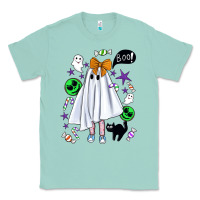Seafoam cute ghost halloween Classic Tee - BundleAndBundleShop