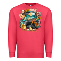 Cardinal farm truck farm animals Premium Sweatshirt - FaDigitalArtStudio