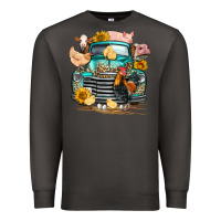 Smoke farm truck farm animals Premium Sweatshirt - FaDigitalArtStudio