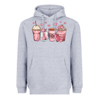 Heather Grey mother's day floral coffee cups Heavyweight Hoodie - Zillion Design Studio