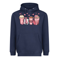 Navy mother's day floral coffee cups Heavyweight Hoodie - Zillion Design Studio