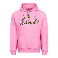 Fuchsia Pink bee kind Urban Hoodie - MaliasSmallBusiness