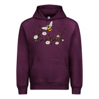 Mauve Wine bee kind Urban Hoodie - MaliasSmallBusiness