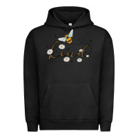 Pigment Black bee kind Urban Hoodie - MaliasSmallBusiness