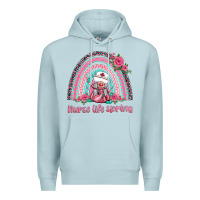 Blue Mist nurse life spring rainbow Premium Hoodie - BarkalooDesign